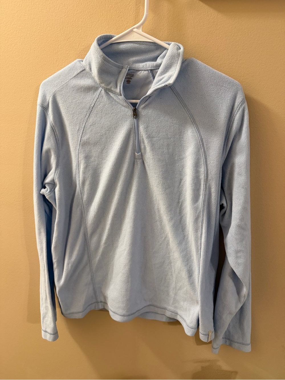 Columbia Light Blue Half-Zip Fleece Pullover size XL